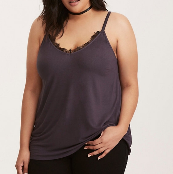 Torrid LACE TRIM SWING CAMI - Picture 2 of 6